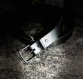 Classic Handcrafted Black Leather Belt