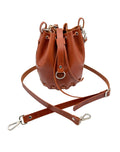 Handmade Stitchless Italian Leather Bucket Bag