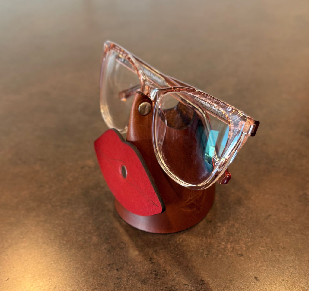 The Velvet Maven – Handcrafted Leather Eyewear Stand