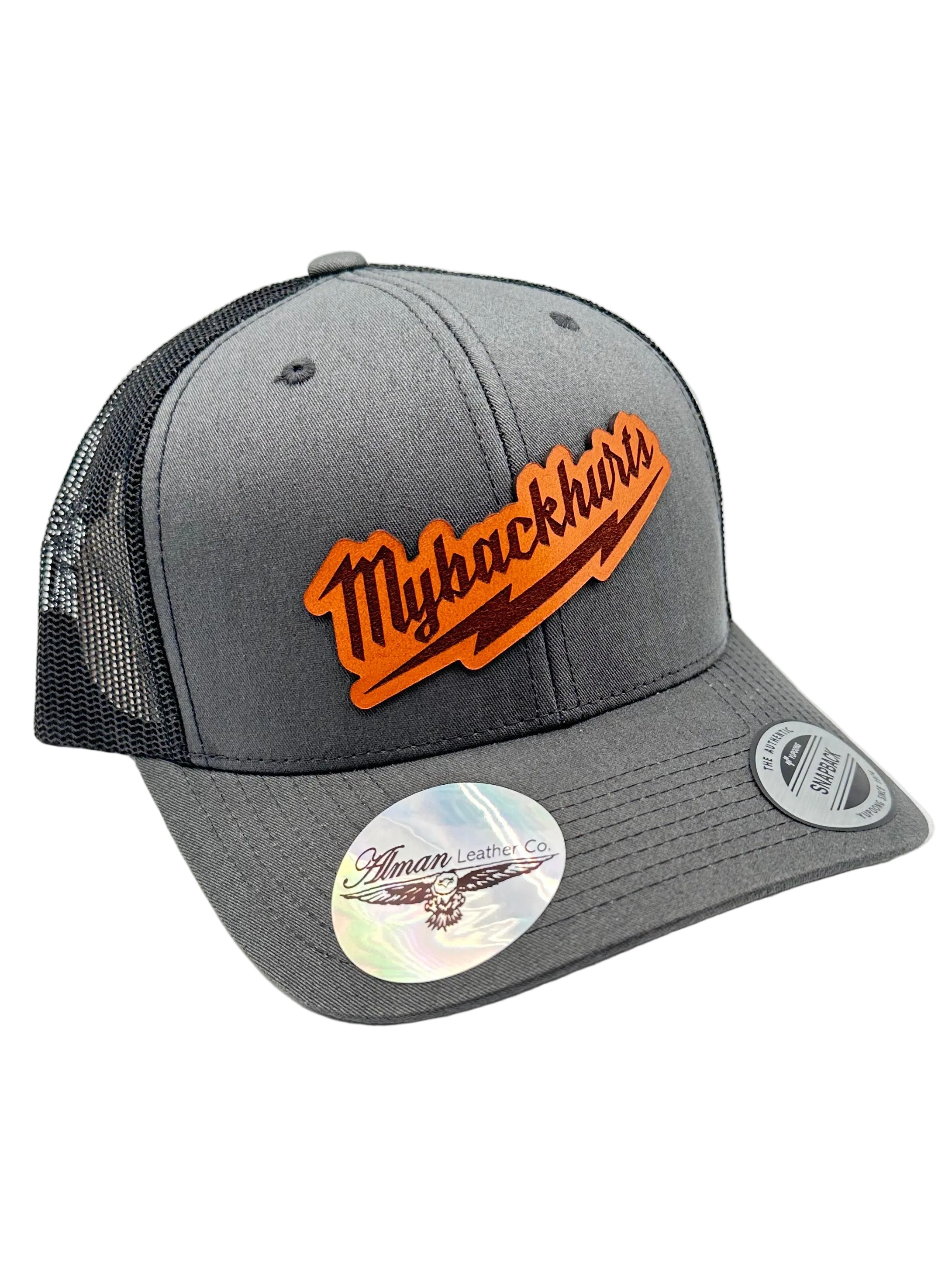 "My Back Hurts" Premium Trucker Hat | Alman Leather Co.