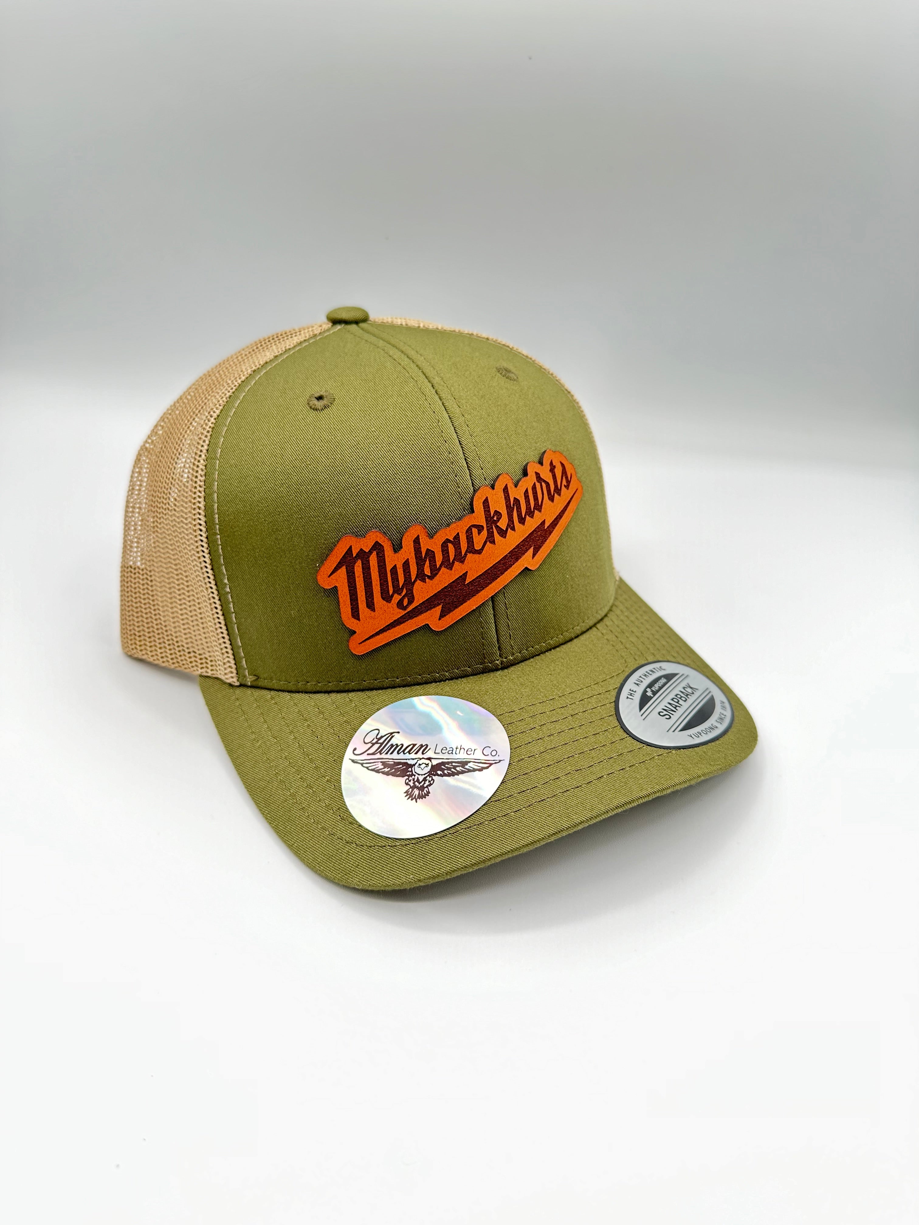 "My Back Hurts" Premium Trucker Hat | Alman Leather Co.