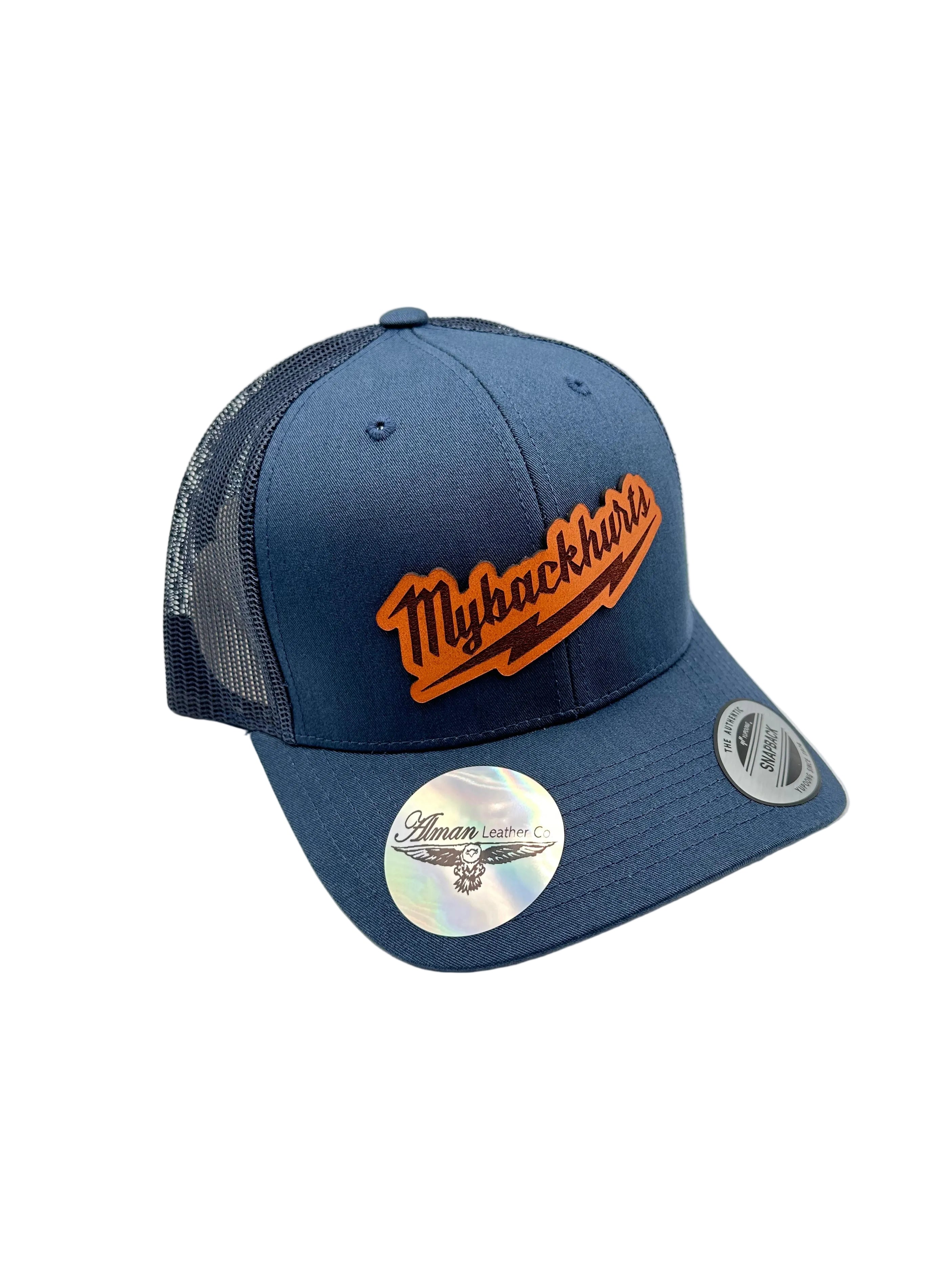 My Back Hurts" Premium Trucker Hat | Alman Leather Co.