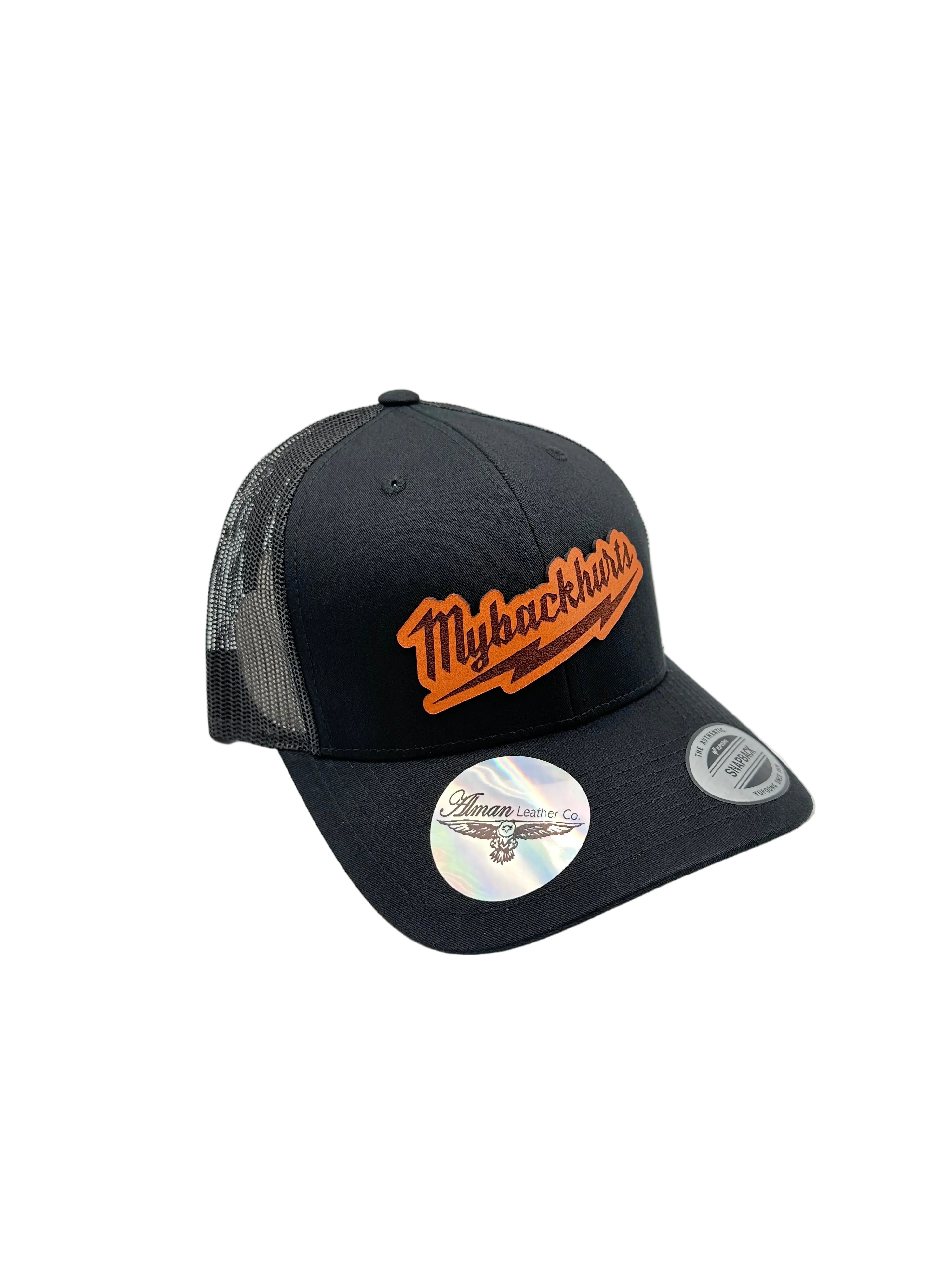 My Back Hurts" Premium Trucker Hat | Alman Leather Co.