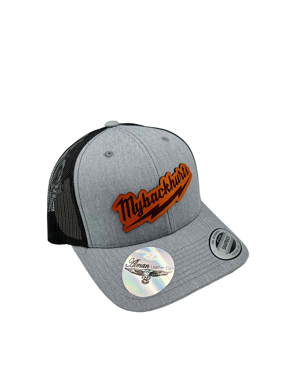 My Back Hurts" Premium Trucker Hat | Alman Leather Co.