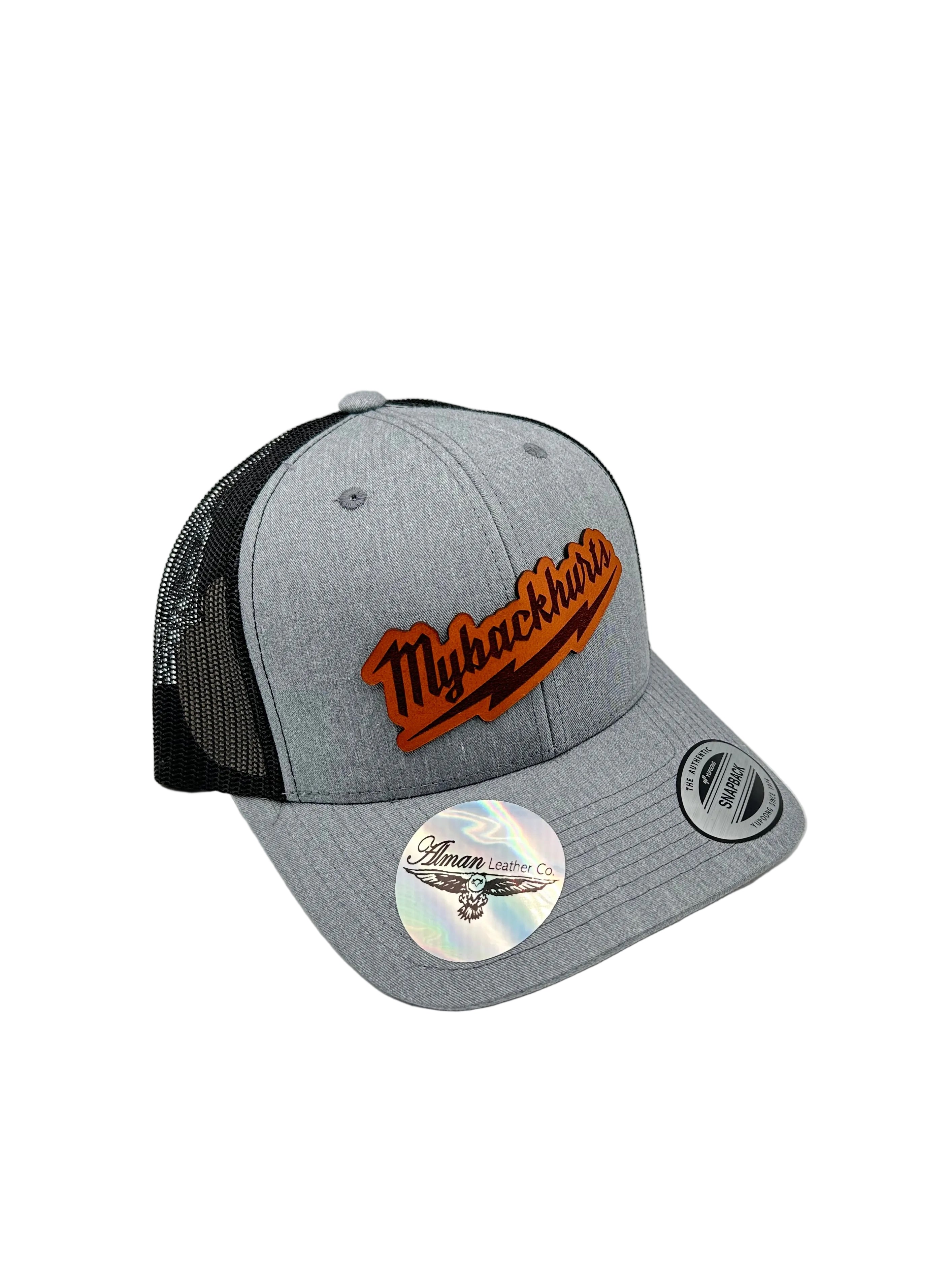 My Back Hurts" Premium Trucker Hat | Alman Leather Co.